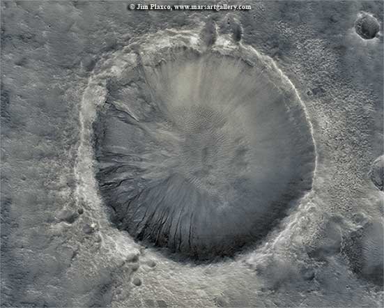 Martian Gullied Crater